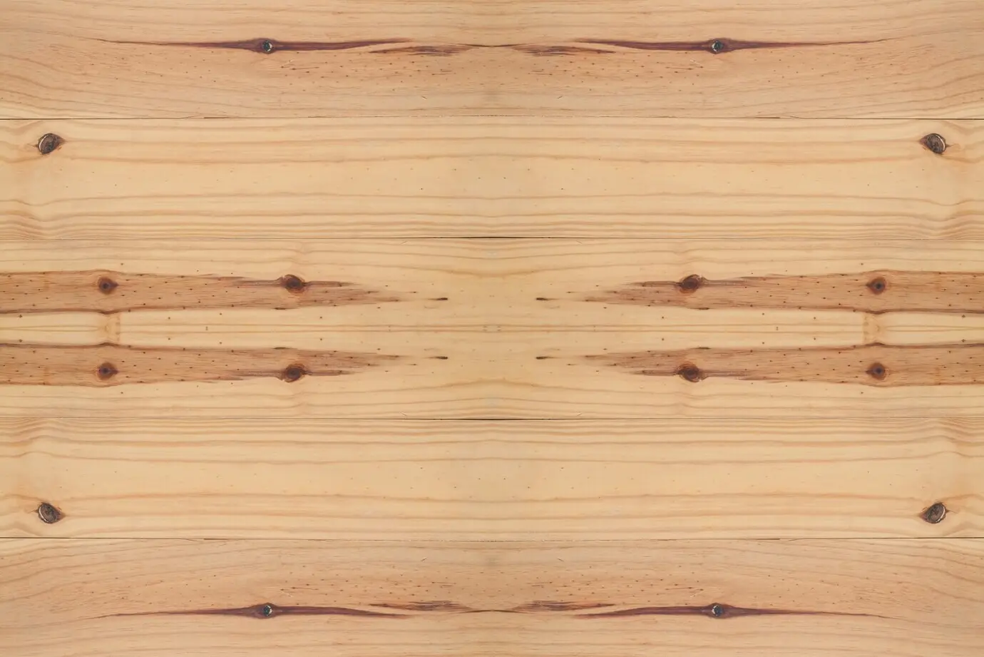 A wooden piece of furniture—a desk or table—with nobody present.